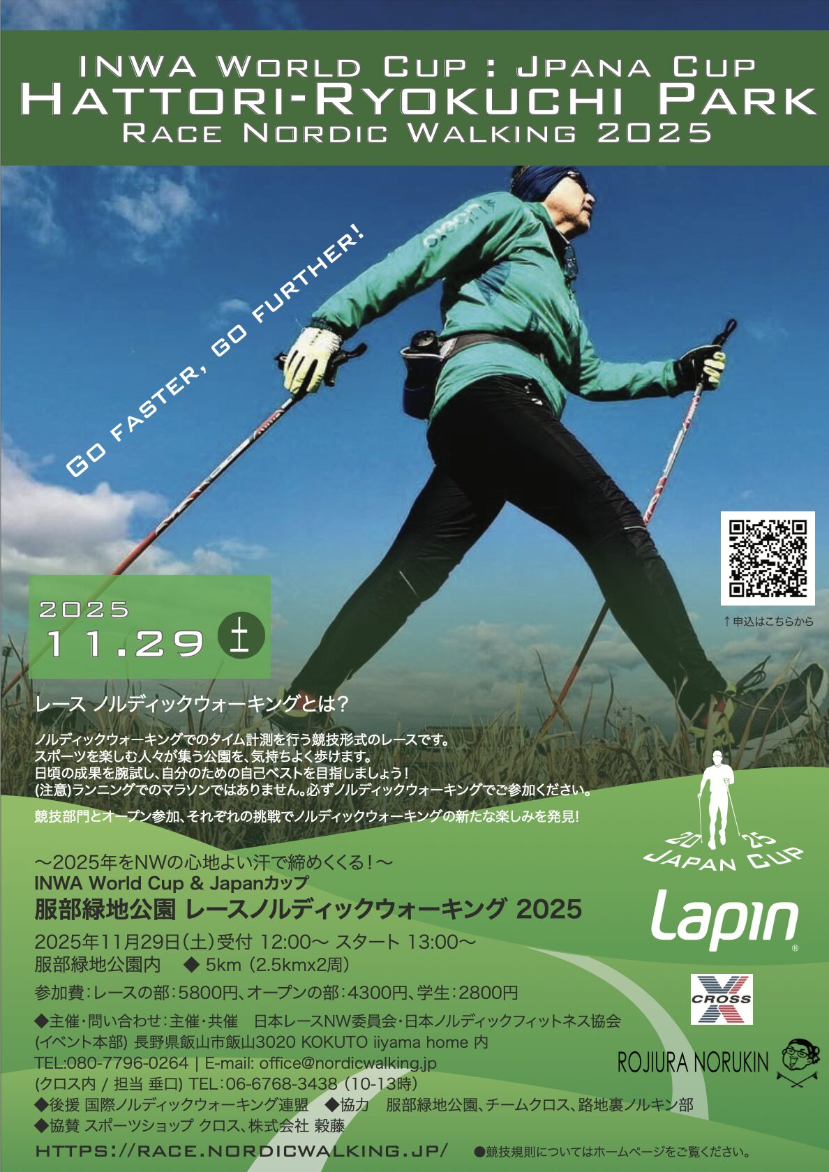 INWA World Cup & Japanカップ:服部緑地公園 レースNW 2025